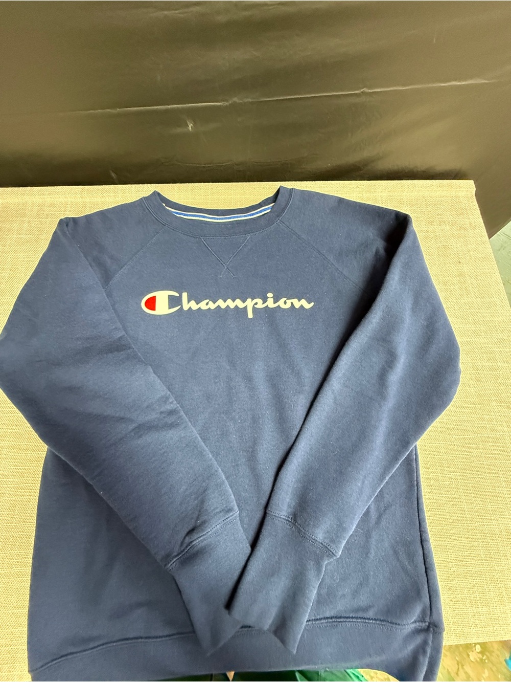 Champion Navy Blue Logo Sweatshirt